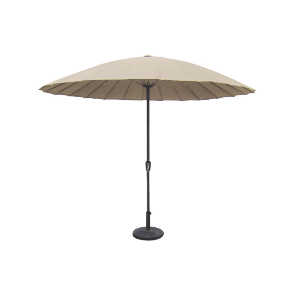 Geen Merk Parasol - Tuinmeubelen - Ø3 m Taupe