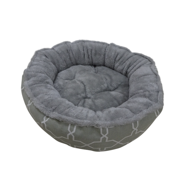 Afbeelding Adori Mand Rond Cassablanca - Kattenmand - 50 cm Grijs door Petsplace.nl