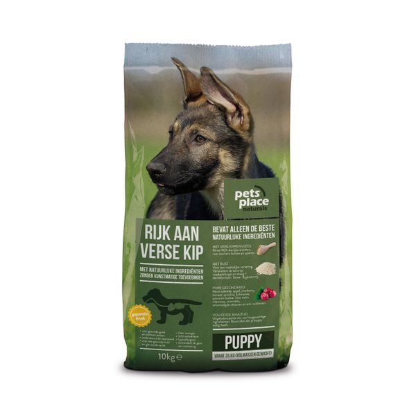 Afbeelding Pets Place Naturals Puppy Large Breed Kip - Hondenvoer - 10 kg door Petsplace.nl