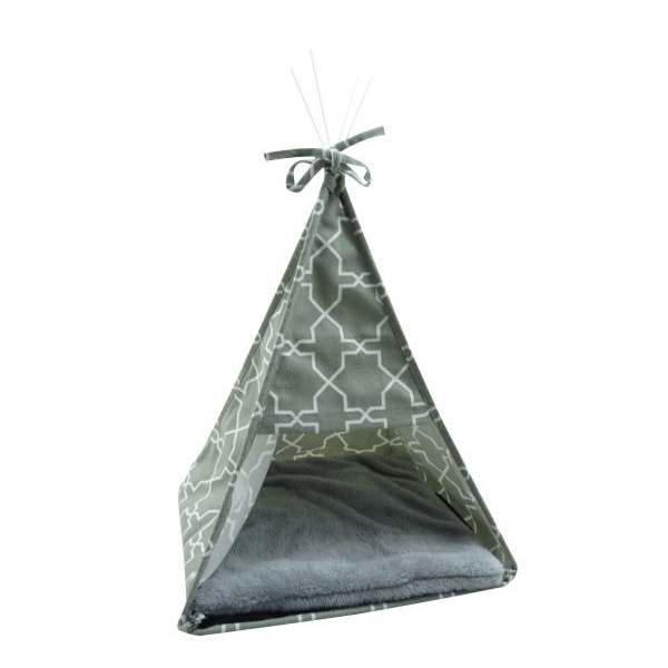 Afbeelding Adori Kattentent Cassablanca - Kattenbed - 37x37x52 cm Grijs door Petsplace.nl