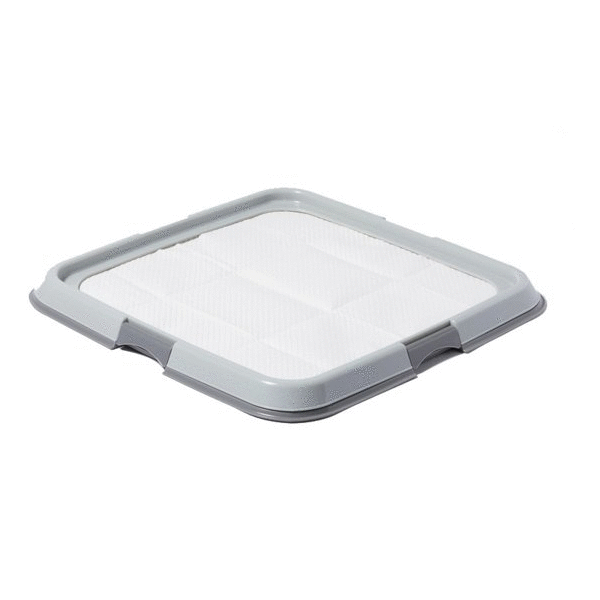 Afbeelding Adori Trainingsmat Houder - Hondenzindelijkstraining - 60x60 cm Grijs door Petsplace.nl
