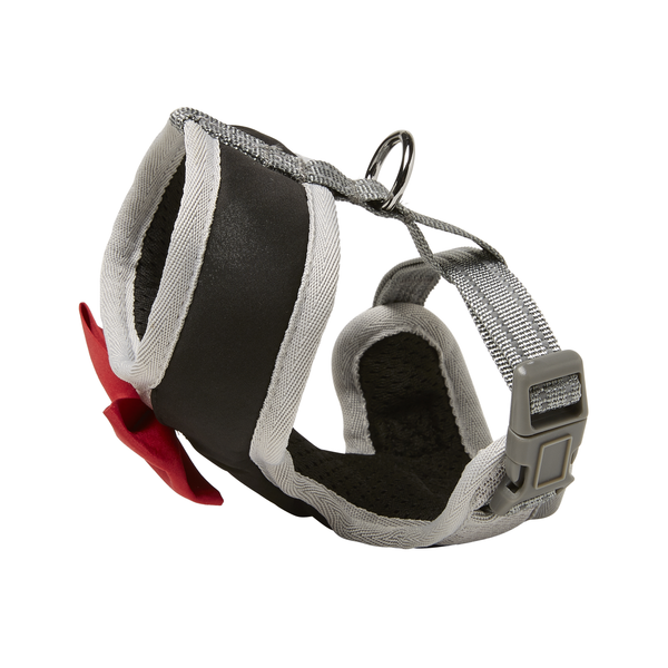 Afbeelding Adori Harnas Smoking Xxs - Hondenharnas - a 25 b 30-42x1.0 cm Grijs Zwart Rood Xsmall door Petsplace.nl