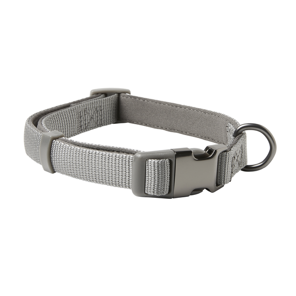 Afbeelding Adori Halsband Neopreen Nylon Grijs - Hondenhalsband - 45-70x2.5 cm door Petsplace.nl