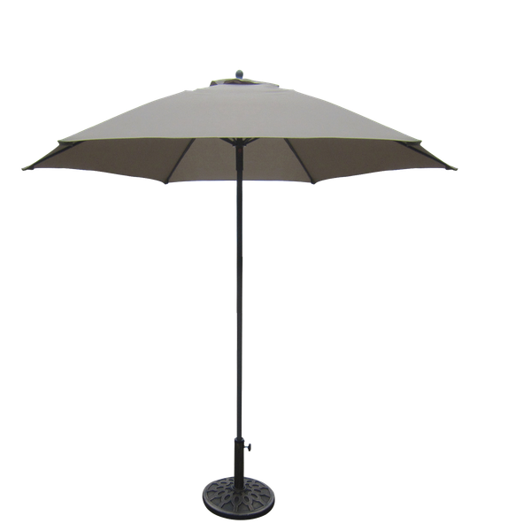 Geen Merk Parasol Aluminium Ø2.5 m - Tuinmeubelen - Taupe