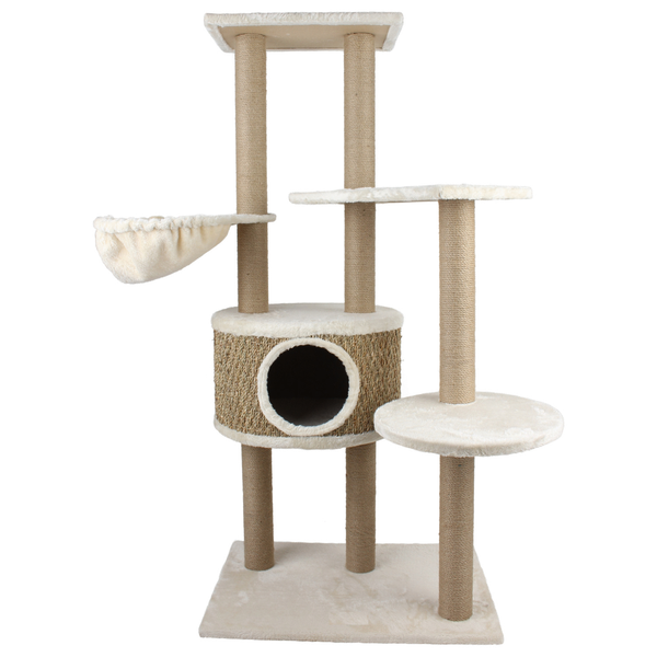 Afbeelding Adori Krabpaal Kyra Naturel&Beige - Krabpaal - 60x40x148 cm door Petsplace.nl