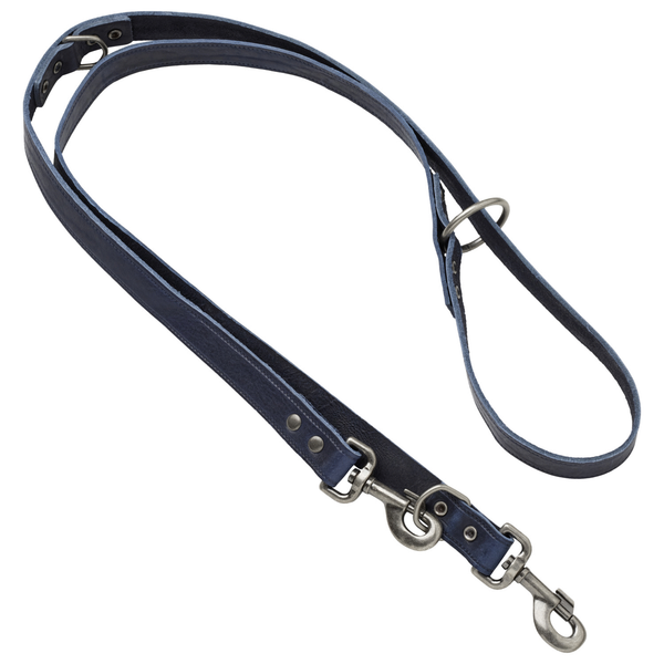 Afbeelding Adori Dresseerlijn Italy Vintage 18mmx200 cm - Hondenriem - Blauw door Petsplace.nl
