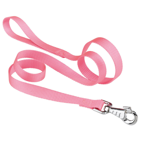Afbeelding Adori Looplijn Nylon Roze - Hondenriem - 120x1.5 cm door Petsplace.nl