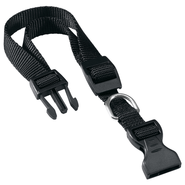 Afbeelding Adori Klikhalsband Nylon Zwart - Hondenhalsband - 18-25x1.0 cm door Petsplace.nl