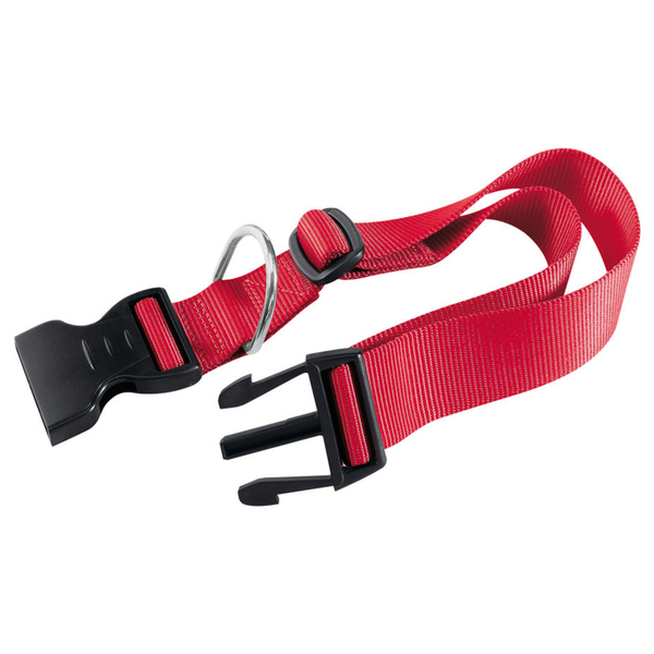 Afbeelding Adori Klikhalsband Nylon Rood - Hondenhalsband - 18-25x1.0 cm door Petsplace.nl