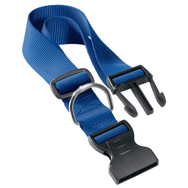 Afbeelding Adori Klikhalsband Nylon Blauw - Hondenhalsband - 18-25x1.0 cm door Petsplace.nl