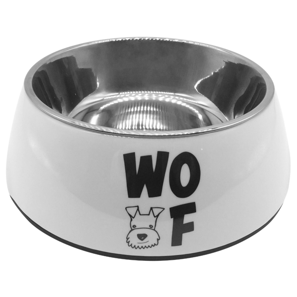 Afbeelding Adori Voerbak Met Print - Kattenvoerbak - 22cm cm Wit door Petsplace.nl