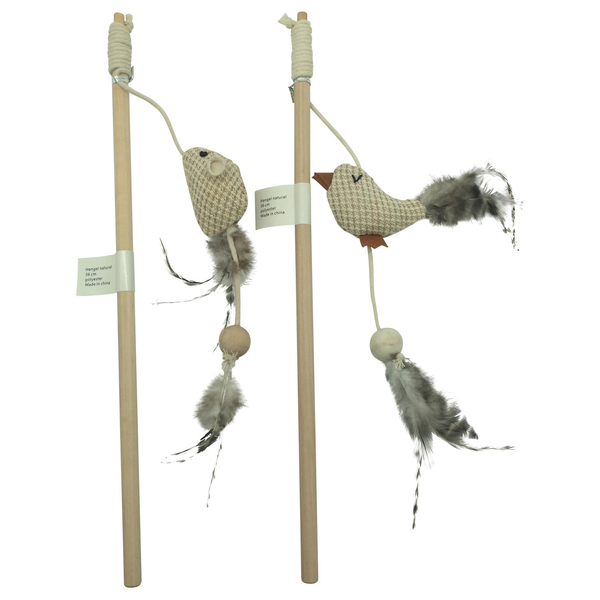 Afbeelding Adori Hengel Natural - Kattenspeelgoed - 36 cm Assorti door Petsplace.nl