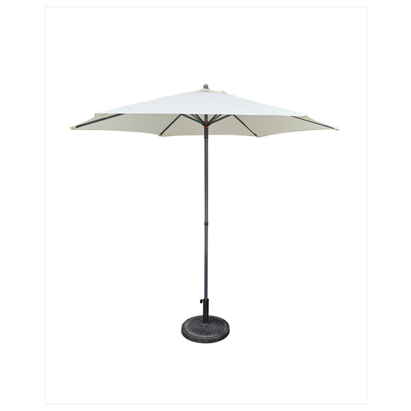 Bestgarden Parasol Aluminium - Tuinmeubelen - Ø2.5 m Ecru