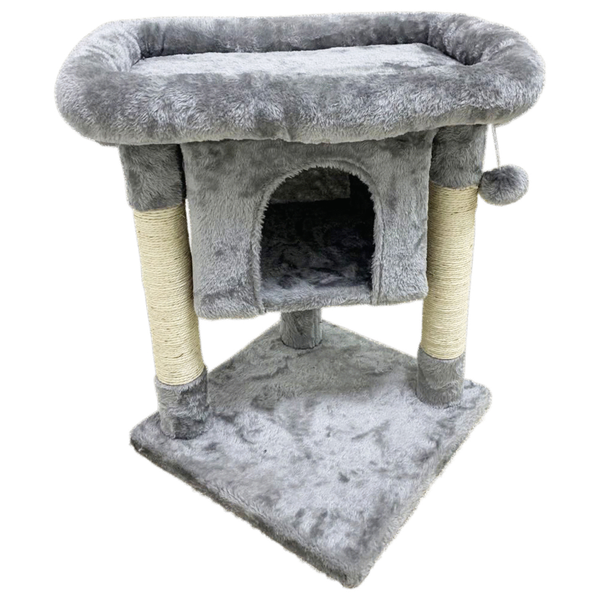 Afbeelding Adori Krabpaal Shira - Krabpaal - 40x40x60 cm 4 kg Grijs door Petsplace.nl