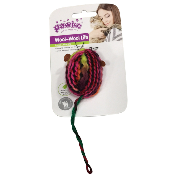 Afbeelding Pawise Kattenspeeltje Wol Set - Kattenspeelgoed - Assorti door Petsplace.nl