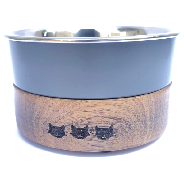 Afbeelding Adori Voerbak 11 cm - Kattenvoerbak - Donkergrijs door Petsplace.nl