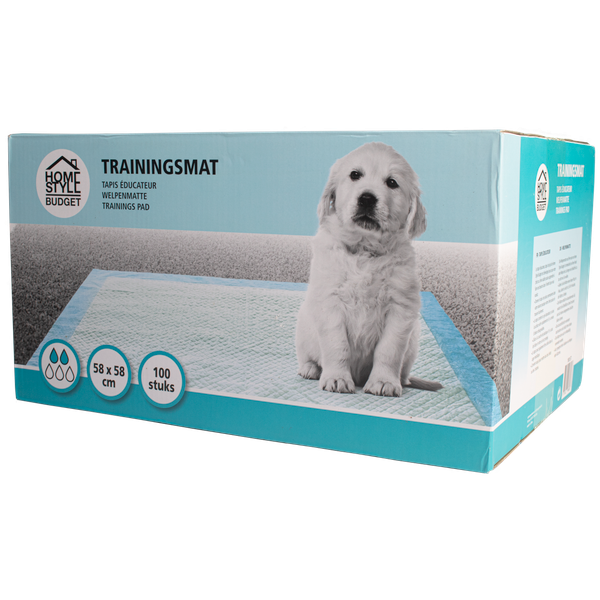 Afbeelding Homestyle Budget Trainingsmat - Hondenzindelijkstraining - 58x58 cm 100 stuks door Petsplace.nl