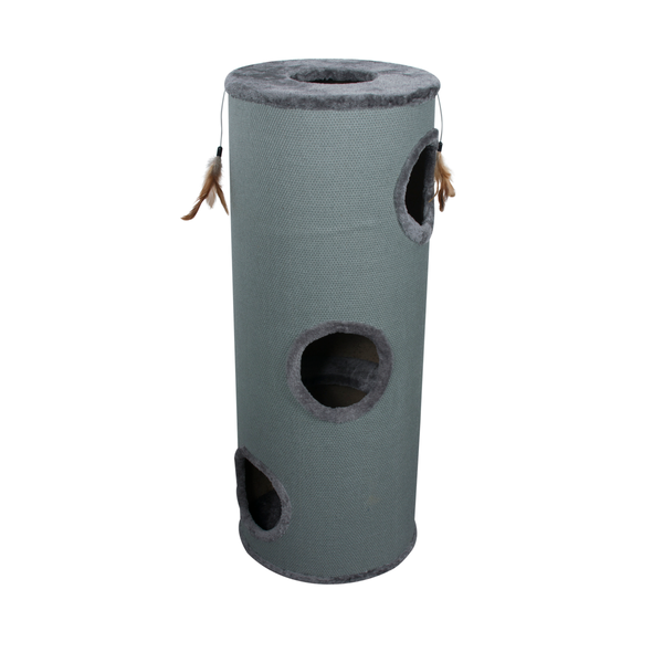 Afbeelding Adori Krabton Sheila Groot - Krabpaal - 40x40x100 cm Grijs door Petsplace.nl