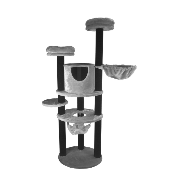 Afbeelding Adori Krabpaal Bolero - Krabpaal - 60x48x180 cm Grijs door Petsplace.nl