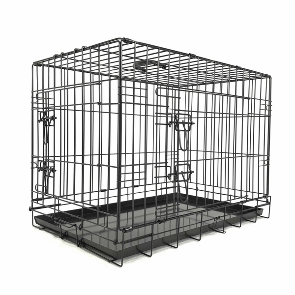 Adori Bench 2-Deurs De Luxe Zwart Hondenbench 76x48x55 cm