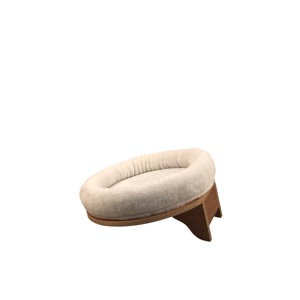 Afbeelding Adori Wandmeubel Finn - Kattenmand - Ø 45 cm Wit door Petsplace.nl