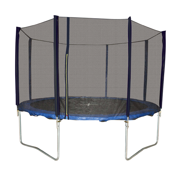 Afbeelding Bestgarden Trampoline Rond Met Veiligheidsnet - Speeltoestellen - Ø305 cm Blauw Zwart door Petsplace.nl