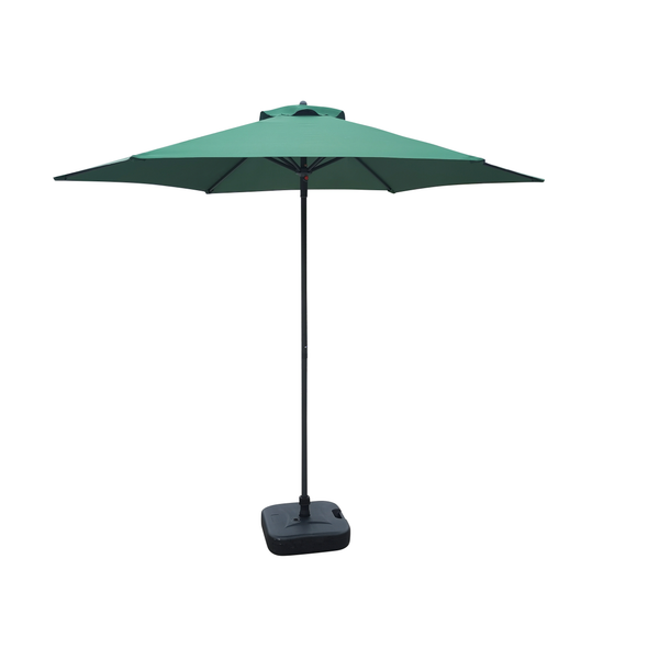 Bestgarden Parasol Aluminium Push Up Ø2.5 m - Tuinmeubelen - Donkergroen