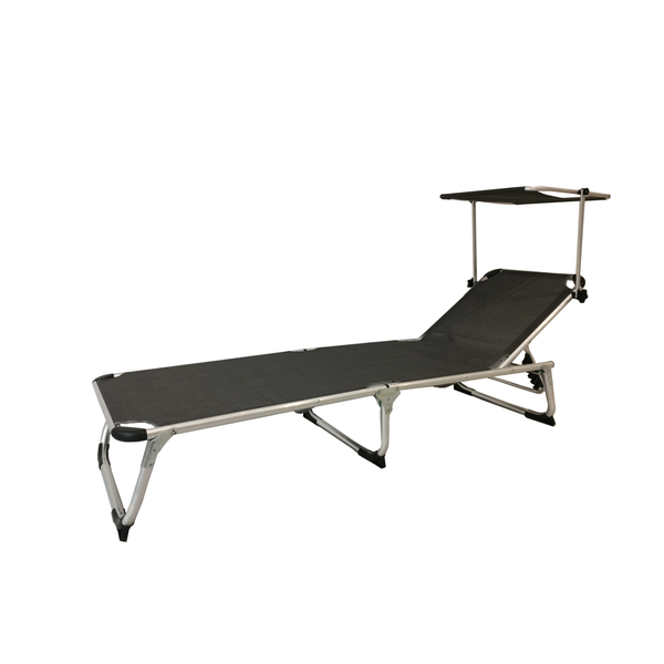 Bestgarden Loungestoel Lucca - Tuinmeubelen - 189x60x28 cm Antraciet