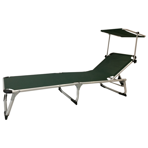 Afbeelding Bestgarden Loungestoel Lucca - Tuinmeubelen - 189x60x28 cm Groen door Petsplace.nl