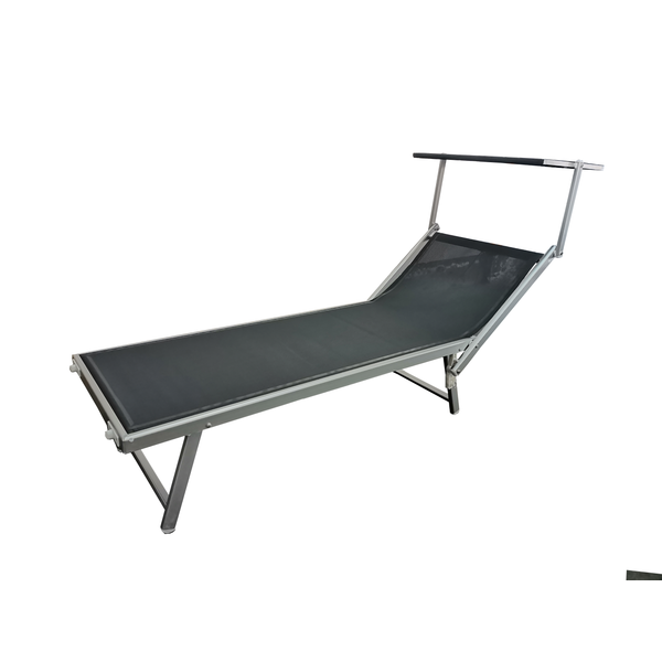 Afbeelding Bestgarden Loungestoel Nizza - Tuinmeubelen - 189x61x38 cm Antraciet door Petsplace.nl