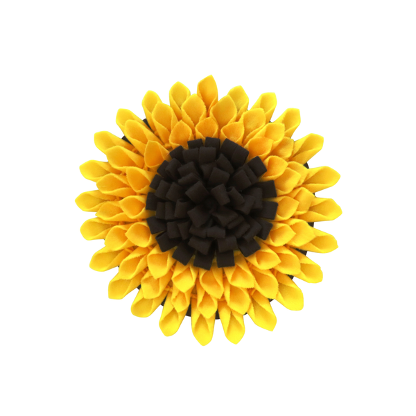 Afbeelding Adori Sunflower Speelmat - Speelgoed - Ø30x30 cm Geel Bruin door Petsplace.nl