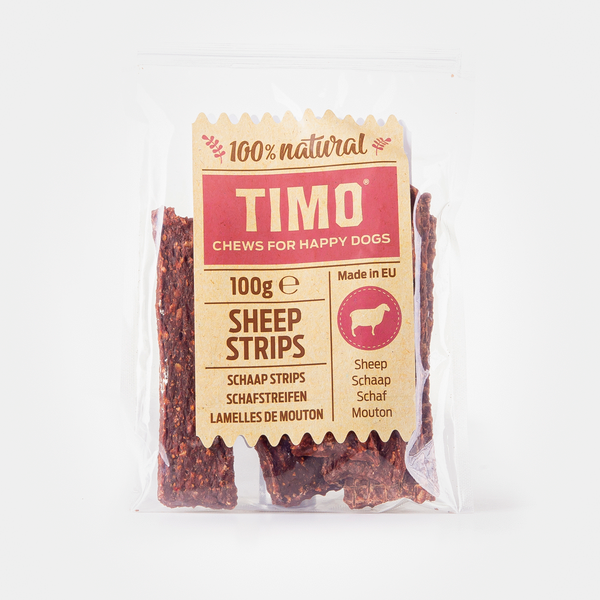 Afbeelding Timo Strips 100 g - Hondensnacks - Schaap door Petsplace.nl