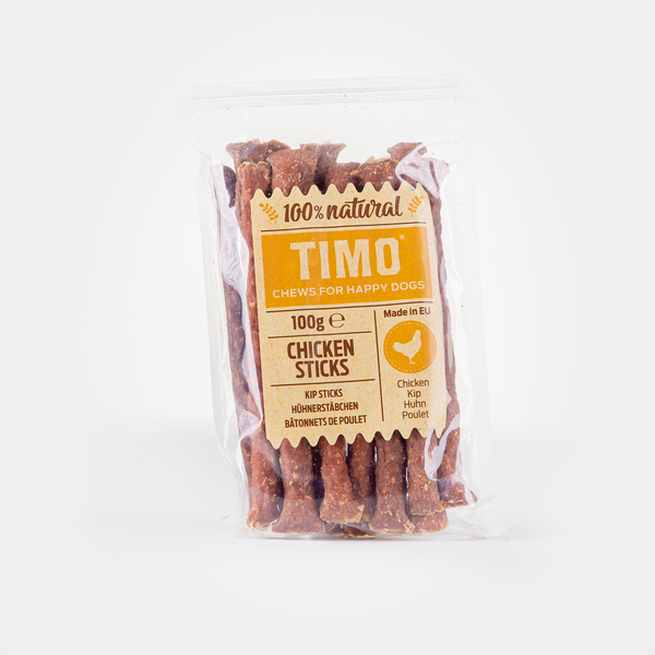 Afbeelding Timo Sticks 100 g - Hondensnacks - Kip door Petsplace.nl