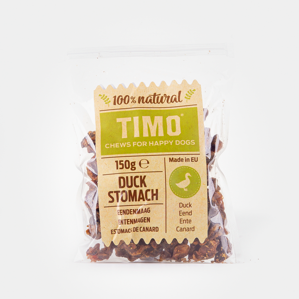 Afbeelding Timo Eendenmaagjes - Hondensnacks - Eend 150 g door Petsplace.nl