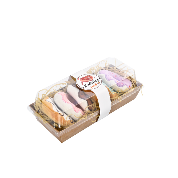 Afbeelding Adori Kattenspeeltje Donut - Kattenspeelgoed - 7x7 cm Assorti door Petsplace.nl