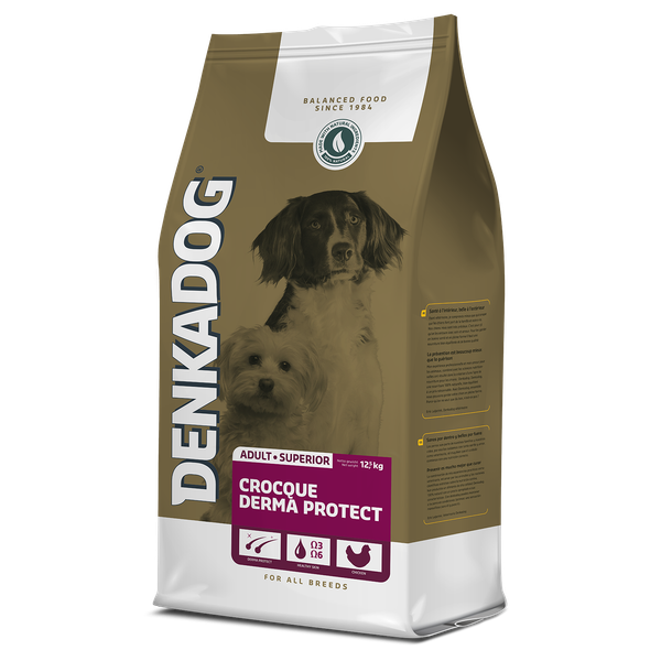 Afbeelding Denkadog Crocque Derma Protect hondenvoer 12.5 kg door Petsplace.nl