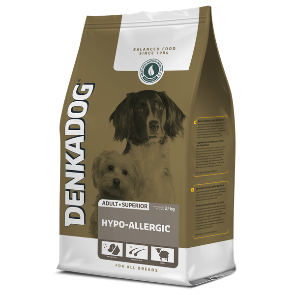 Afbeelding Denkadog Superior Hypo-Allergic Lam&Rijst - Hondenvoer - 2.5 kg door Petsplace.nl