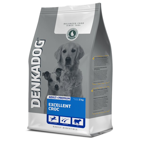 Afbeelding Denkadog Excellent Croc Rund&Vis - Hondenvoer - 2.5 kg door Petsplace.nl