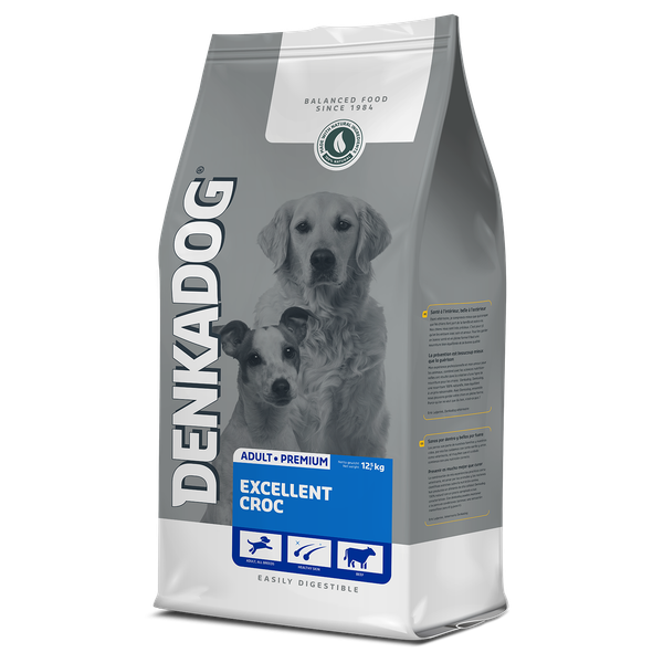 Afbeelding Denkadog Excellent Croc hondenvoer 12.5 kg door Petsplace.nl