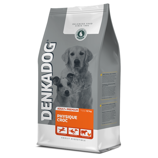 Denkadog Physique Croc - Hondenvoer - Rund Kip Vis 12.5 kg