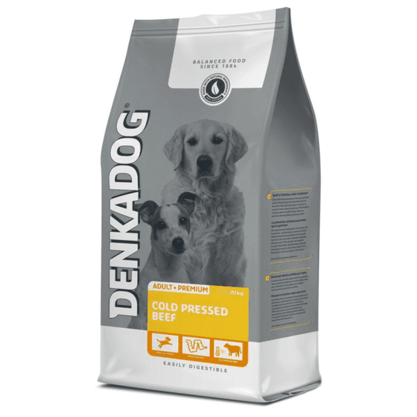 Afbeelding Denkadog Cold Pressed Beef 20 kg door Petsplace.nl