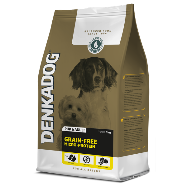 Afbeelding Denkadog Grain-Free Micro-Protein Vis&Tuinbonen&Zoete Aardappel - Hondenvoer - 2 kg door Petsplace.nl
