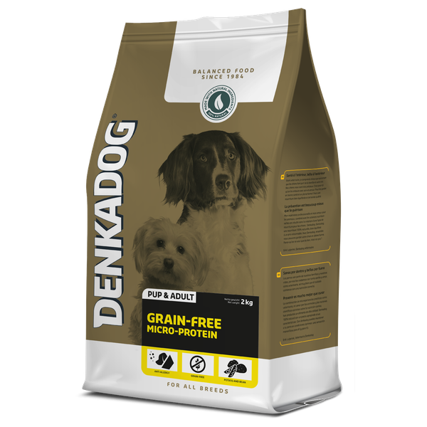 Denkadog Grain-Free Micro-Protein Vis&Tuinbonen&Zoete Aardappel - Hondenvoer - 2 kg