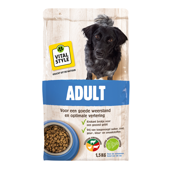 Vitalstyle Adult - Hondenvoer - 1.5 kg