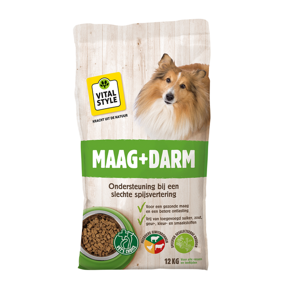 Vitalstyle Maag + Darm - Hondenvoer - 12 kg