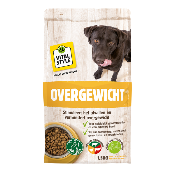 Vitalstyle Overgewicht - Hondenvoer - 1.5 kg