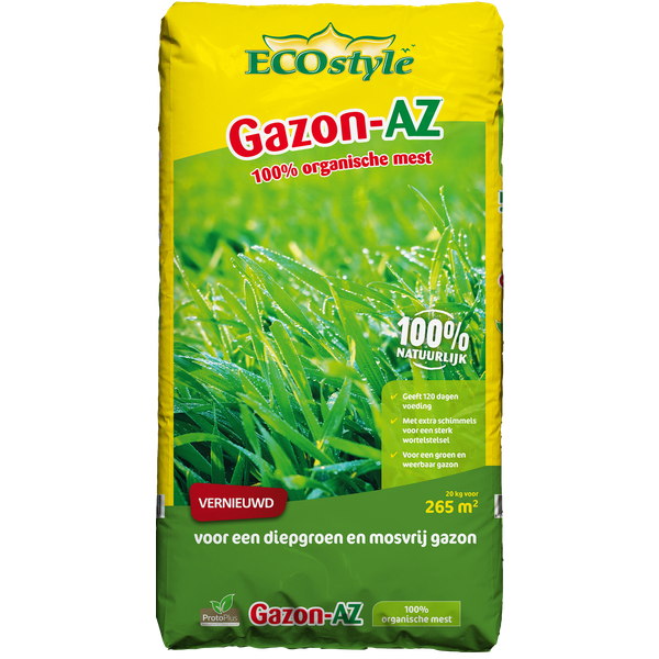 Ecostyle Organische Meststof Gazon-AZ 20 Kg