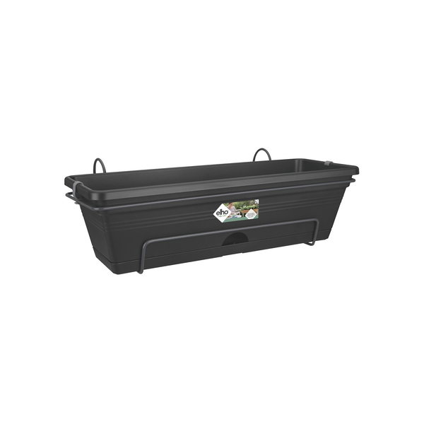 Afbeelding Elho Balkonbak Green basics trough allin1 50 cm living black door Petsplace.nl