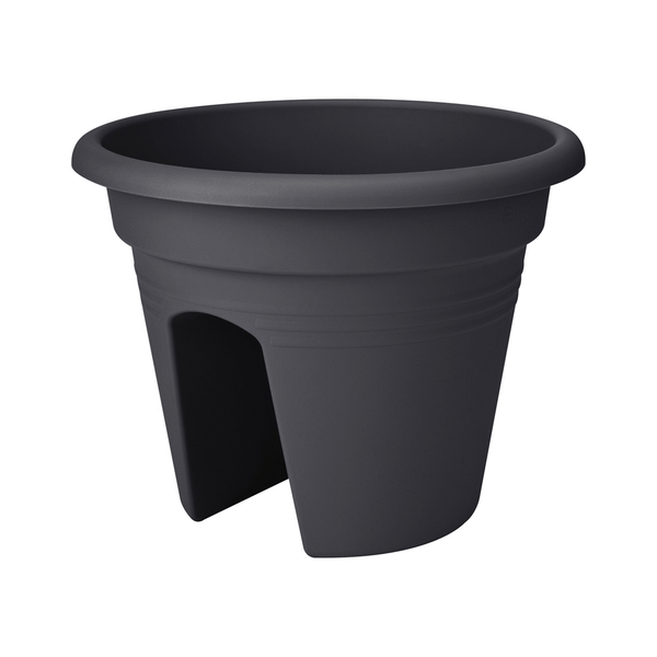 Afbeelding Elho Plantenbak Green Basics Flower Bridge Rond - Plantenbak - ø29x22 cm Zwart door Petsplace.nl