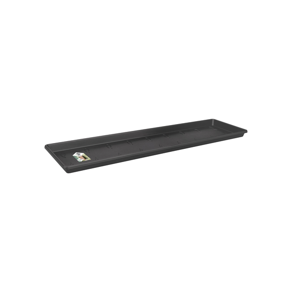 Afbeelding Elho Schotel Balkonbak Green Basics Zwart - Plantenschotel - 38x15x3 cm door Petsplace.nl